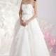 Divine A-Line Sweetheart Floor Length Organza Wedding Dress CWLF13018 - Top Designer Wedding Online-Shop