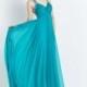 Dreamy Covered Beading Prom Dress Scoop Neck Hunter Green - dressosity.com