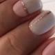 Glitter Striped Nails