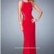 Red La Femme 22274 - Sheer Dress - Customize Your Prom Dress