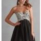 Short Strapless Empire Waist Dress by Night Moves - Brand Prom Dresses