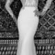 Alon Livné White Blair Illusion Long Sleeve Gown (In Selected Stores Only) 