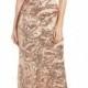 Vince Camuto Sequin One-Shoulder Gown 