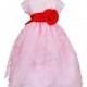 Blossom Pink Organza Dress w/ Petals Skirt Style: BL215 - Charming Wedding Party Dresses