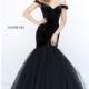 Black Sherri Hill 50717 - Mermaid Simple Dress - Customize Your Prom Dress