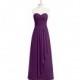 Grape Azazie Faye - Sweetheart Floor Length Chiffon Back Zip Dress - Cheap Gorgeous Bridesmaids Store