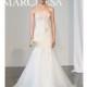 Marchesa - Spring 2015 - Strapless Silk Wool and Lace Mermaid Wedding Dress with a Tulle Skirt - Stunning Cheap Wedding Dresses