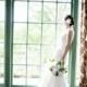 Outdoor Zipper Up Lace Column Elegant Ivory V-Neck with Sash Chapel Train Spring Sleeveless Bridal Dress - dressosity.com