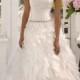 Strapless Organza Ball Gown With Ruffle Detail Style AI10011984