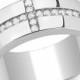 A Perfect Men's 1TCW Russian Lab Diamond Wedding Band Ring