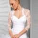 Lace Bridal Jacket - 3/4 Sleeve Lace Wedding Bolero - Hand-made Beautiful Dresses