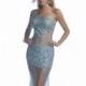 Asymmetrical Beaded Tulle Gown by Envious Couture Prom - Color Your Classy Wardrobe