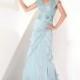 Gorgeous Chiffon & Lace A-Line V-Neckline Mother of the Bride Dress - overpinks.com