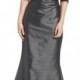 Vince Camuto Ruched Metallic Knit Off the Shoulder Gown 