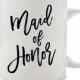 Black Lettering Maid Of Honor Mug