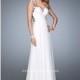 White La Femme 22610 - Chiffon Open Back Dress - Customize Your Prom Dress