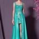 In Stock Elegant Malay & Transparent Net & Lace Square Neckline A-line Evening Dress - overpinks.com