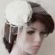 Wedding Accessory, Wedding Fascinator Cap, Bridal Mini Hat, Wedding Cap, Vintage Style, Pearl Headbands, Bridal Hair Accessories