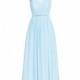Sky_blue Azazie Donna - Floor Length Chiffon Halter Illusion - Cheap Gorgeous Bridesmaids Store