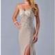 Beaded Slit Gown Dress by Nina Canacci 9045 - Bonny Evening Dresses Online 