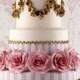 Gold Detailed Wedding Cake