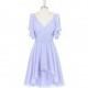 Lavender Azazie Ayana - Knee Length V Neck V Back Chiffon Dress - Cheap Gorgeous Bridesmaids Store