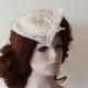 Fascinators Mini Hats, Wedding Head Piece, Fascinator Bridal Cap, Vintage Style, Fascinator Pearl Headbands, Bridal Hair Accessories