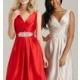 Short V-Neck Bridesmaid Dress - Brand Prom Dresses