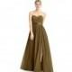 Brown Azazie Fiona - Sweetheart Chiffon And Charmeuse Back Zip Floor Length Dress - Charming Bridesmaids Store