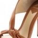 Women's Brown Chryssa Knotted Sandals Cafe