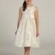 Ivory Streamer Sequin Taffeta Dress Style: DSK366 - Charming Wedding Party Dresses