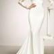 Pronovias Dafne Lace Sleeve Mermaid Gown (In Selected Stores Only) 