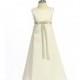 Sage Flower Girl Dress - Matte Satin A-Line Dress Style: D2170 - Charming Wedding Party Dresses
