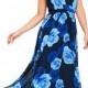 Only In Dreams Navy Blue Floral Print Maxi Dress
