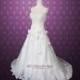 Size 4 Strapless Rosette Sweetheart A-line Wedding Dress - Hand-made Beautiful Dresses