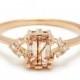 Bea Arrow Ring (Petit) - Yellow Gold, Copper Rutilated Quartz & White Diamonds
