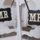 MR and MRS Wedding Signs for Wedding Photos, Receptions, Chair Backers, Wedding Thank You Photos