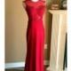 Red lace dress, lace bridesmaid dress, red bridesmaid dress, lace prom dress, red prom dress - Hand-made Beautiful Dresses