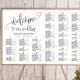 Wedding alphabetical seating chart template, printable seating chart, alphabetical seating chart, editable seating plan, Find your seat sign