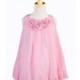 Pink Euro Chiffon Rosebud Dress Style: D3510 - Charming Wedding Party Dresses