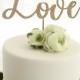 Love cake topper, wooden cake topper, wedding timber cake topper, engagement cake
