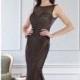 Black Open Back Fitted Gown by Janique - Color Your Classy Wardrobe
