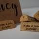 Personalized Wine Cork Place Card Holder or Place Setter, Wine Cork Name Badge Name Card Holder