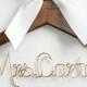 Personalized Wedding dress hanger, Bride hanger,Mrs hanger, Bridal Shower Gift,Personalized Bride Hanger,Personalized Custom Wedding Hanger,
