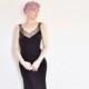 sheer illusion beaded velvet gown . formal Carmen Marc Valvo dress .small.medium .sale
