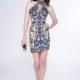 Nude/Royal Blue Shorts by Mon Cheri MCS21671 Shorts by Mon Cheri - Top Design Dress Online Shop