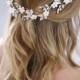 Crystal headband Bridal hair flowers Bridal Hair Jewelry Wedding Headband Wedding Headpiece Rhinestone headpiece Crystal Hair Accessories