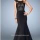 Black La Femme 22231 - Mermaid Cap Sleeves Lace Dress - Customize Your Prom Dress
