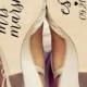 Custom shoe decal/ wedding shoe decals/ wedding shoe stickers/ wedding stickers/ wife to be/ wifey decals/ wedding shoes/ wedding