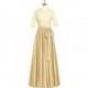 Gold Azazie Lexi - Floor Length Back Zip Scoop Stretch Knit Taffeta And Jersey Dress - Cheap Gorgeous Bridesmaids Store